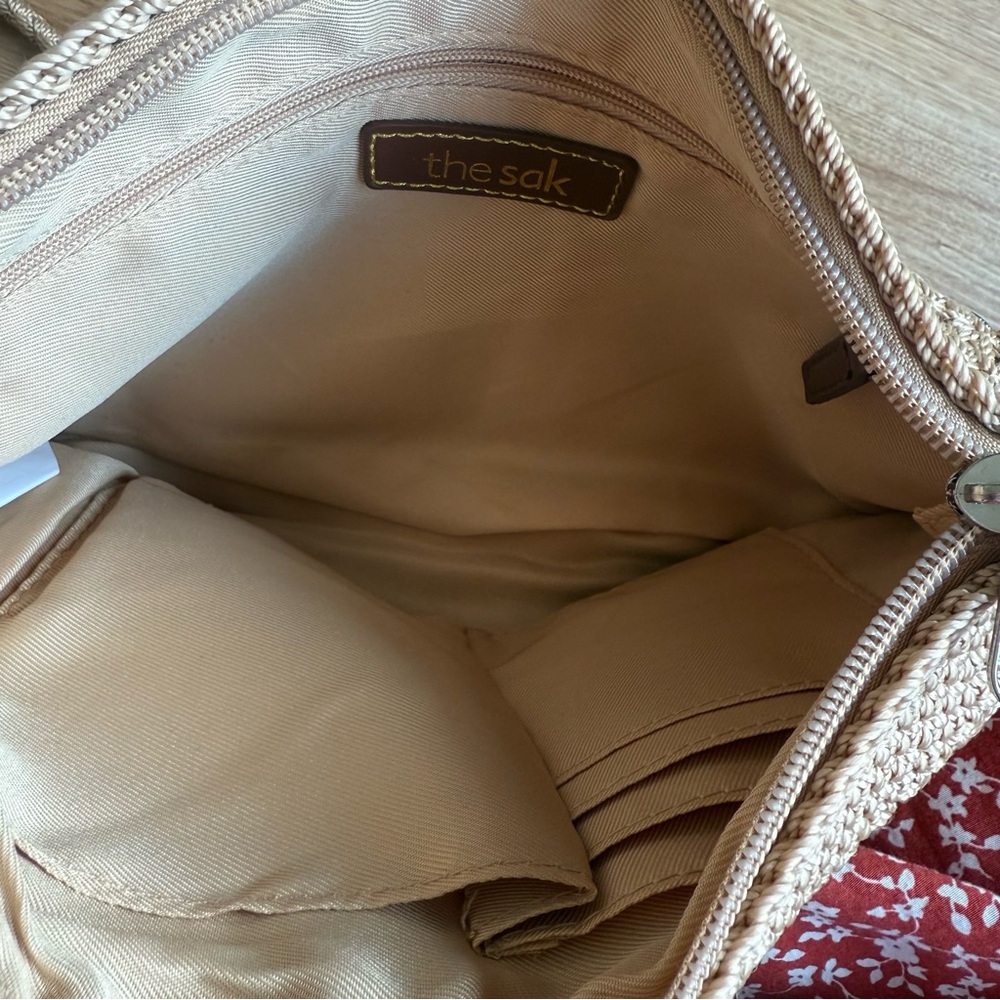The Sak Crochet Crossbody Purse Tan - Picture 3 of 3
